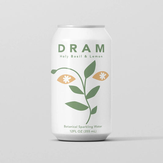 Dram Apothecary | Holy Basil and Lemon Sparkling Water